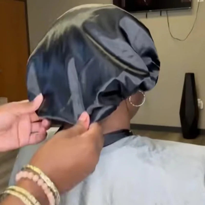 Elevate Your Hair Care with Our 2-in-1 Reversible Wrap Cap Bonnet - Perfect for Silk Press, Curly Hair & Wig Protection!