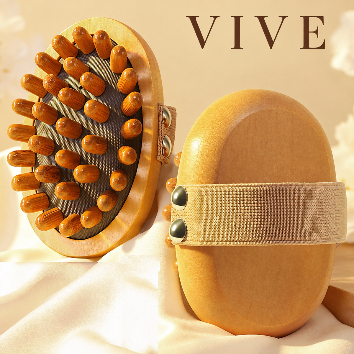 VIVE Meridian Ritual Comb | Luxury Body & Scalp Massage Brush