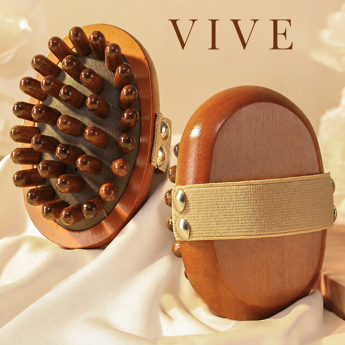 VIVE Meridian Ritual Comb | Luxury Body & Scalp Massage Brush