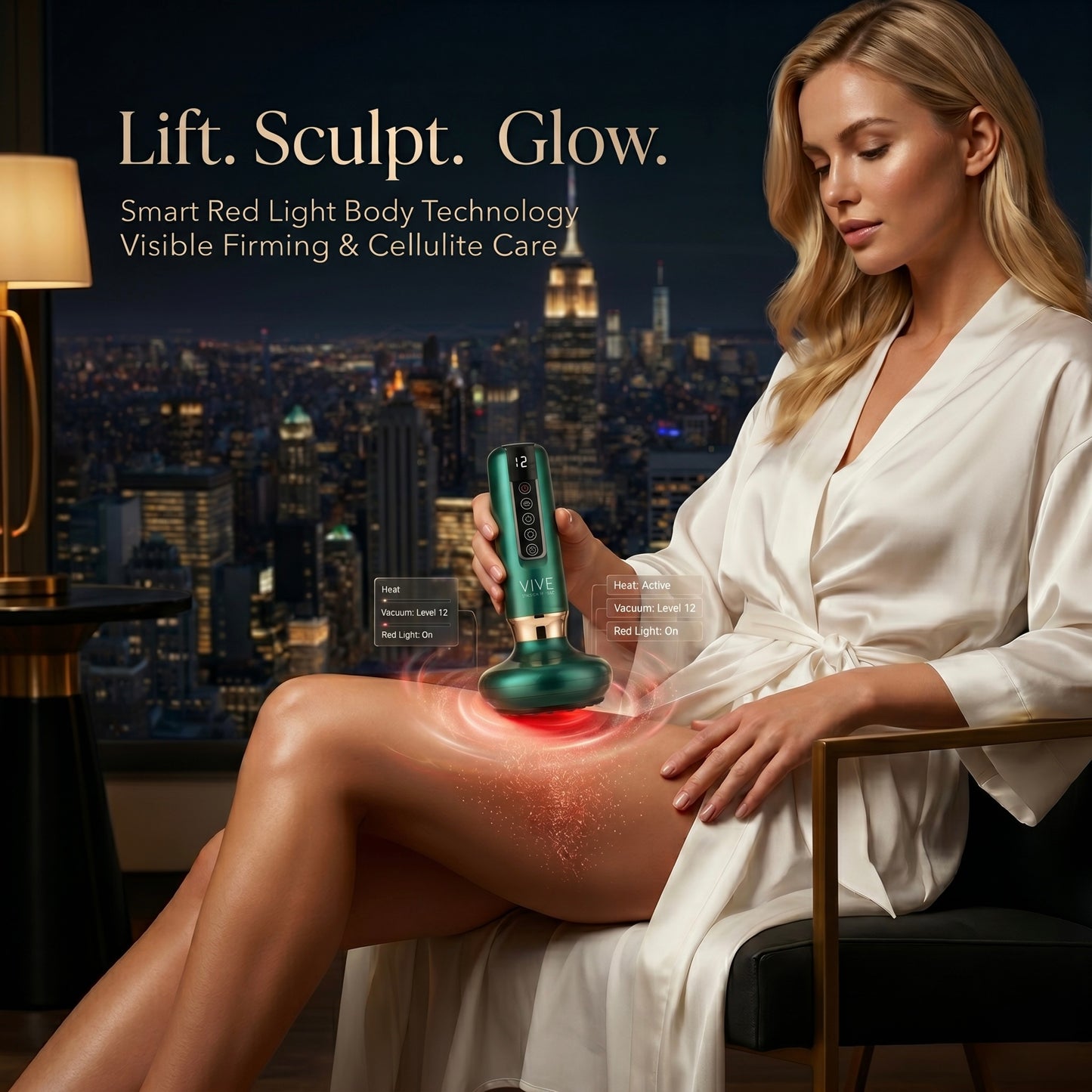 Vive Kinetic| Smart Red Light & Anti-Cellulite Vacuum Sculptor