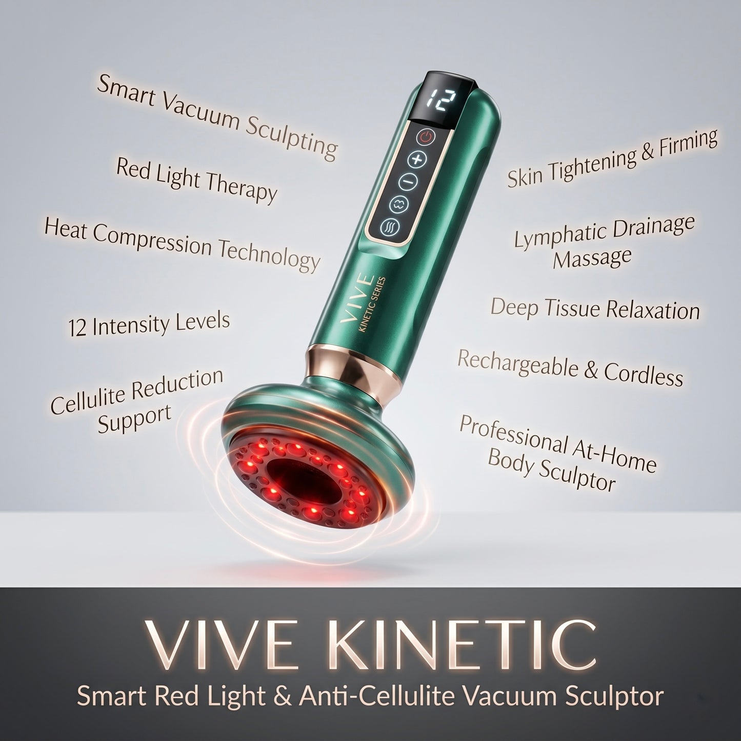 Vive Kinetic| Smart Red Light & Anti-Cellulite Vacuum Sculptor