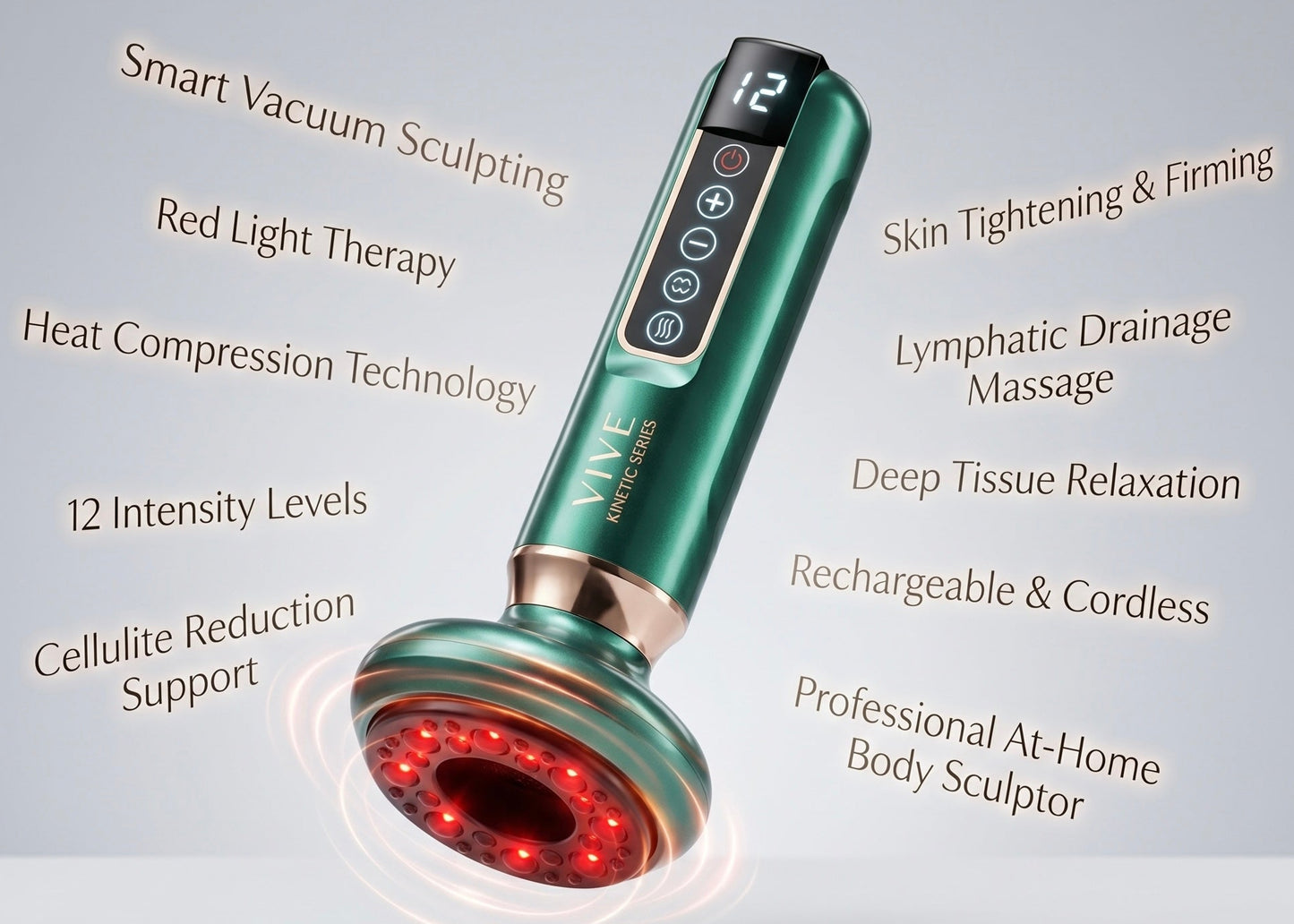 Vive Kinetic| Smart Red Light & Anti-Cellulite Vacuum Sculptor